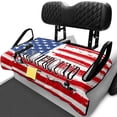 thumbnail image 1 of XYZCANDO American Flag Golf Golf Cart Seat Cover | 4 Storage Pockets, Non-slip Washable Universal Cover for 2-Seat Golf Carts, 1 of 9