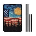 thumbnail image 1 of XYZCANDO American Flag Moon RV Door Window Shade Foldable RV Door Window Universal Camper Blackout Shades RV Window Curtains for Inside Camper RV Insulated Window Covers with Hook and Loop Blue, 1 of 7