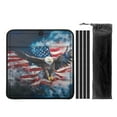 thumbnail image 1 of XYZCANDO American Flag RV Window Shade Eagle Camper Window Cover RV Skylight Cover Blackout Window Cover Sunproof UV Rays Protection Camper Trailer Fan Vent Cover RV Vent Covers for Roof Black, 1 of 7