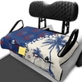 thumbnail image 1 of XYZCANDO American Palm Tree 2 Passenger Golf Cart Seat Cover - Terry Cloth Washable Non-Slip With 4 Pockets, Fits EZGO Club Car, 1 of 9