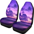 thumbnail image 1 of XYZCANDO Anti-Slip Car Front Seat Covers SUV Van Truck, Breathable Easy to Install Car Seat Covers 2 PCS Polyester Sunset Beach Print, 1 of 10