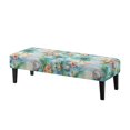 thumbnail image 1 of XYZCANDO Anti-Stain Dining Bench Seat Cushion Slipcover, Tropical Coconut Palm Print Polyester Spandex Dust Resistant Bench Slipcover for Garden Dining Room, 1 of 9