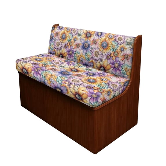 XYZCANDO Beautiful Chrysanthemum Pattern RV Dinette Cushion Covers Washable Camper Accessories Cute Universal Slip Covers for Loveseat Cushion Covers for Couches and Sofas Travel Trailer Accessories