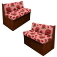 thumbnail image 1 of XYZCANDO Beautiful Rose Print Rv Dinette Cushion Covers,Stretchable Cushion Cover,RV Cushion Slipcover,Easy Installation,2 Backrest Covers and 2 Bench Covers Cute Designed for Ladies(Red), 1 of 6