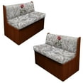 thumbnail image 1 of XYZCANDO Beautiful Rose Print Rv Dinette Cushion Covers,Stretchable Cushion Cover,RV Cushion Slipcover,Easy Installation,2 Backrest Covers and 2 Bench Covers Cute Designed for Ladies(Light Gray), 1 of 6