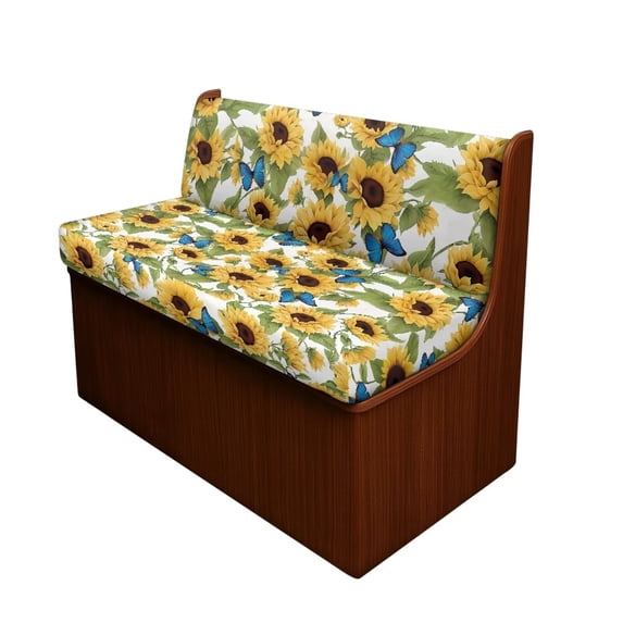 XYZCANDO Beautiful Sunflower RV Dinette Cushion Covers Cute Butterfly Print Camper Accessories for Inside Bench Cover Cushion Covers for Couches and Sofas Slip Covers for Loveseat