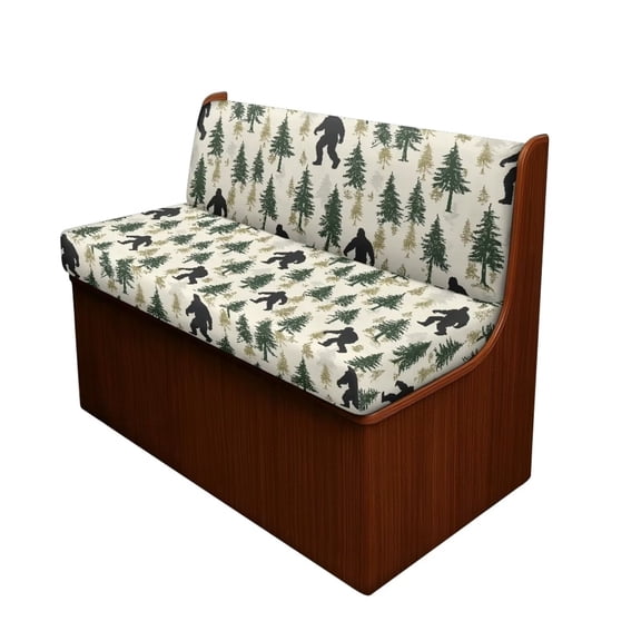 XYZCANDO Bigfoot Forest RV Dinette Cushions Comfortable Sofa Covers for 2 Cushion Couch Universal RV Decor Stretchable Loveseat Sofa Chair Cover Furniture Protector Camper Must Haves Beige