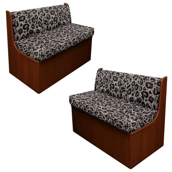 XYZCANDO Black Leopard Print RV Sofa Seat Cover Sofa Cushion Cover Comfortable Easy Installation Trend Print Loveseat Slipcovers Washable Couch Covers for Travel Couch