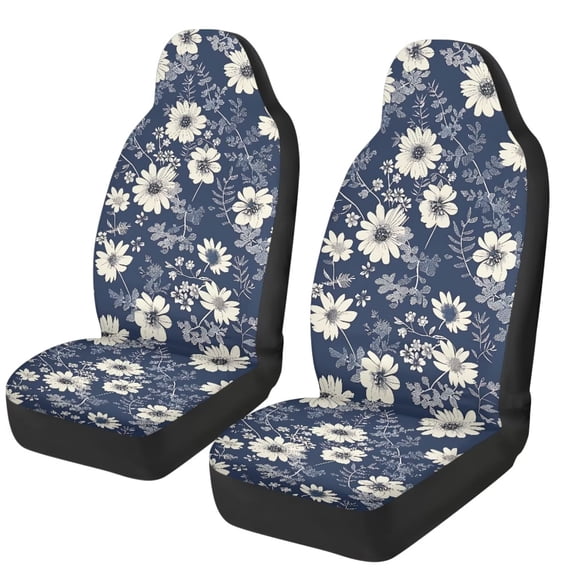 XYZCANDO Blooming Flowers Car Seat Covers 2 Pack Breathable Car Seat Covers for Women Removable Automotive Accessories Universal Fit for Most Cars,SUVs,Sedans