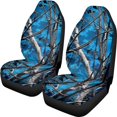 thumbnail image 1 of XYZCANDO Blue Camo Tree Pattern Car Seat Covers for Woman Waterproof Front Seat Cover Auto Accessories All Seasons Use, for Truck Van SUV, 1 of 10