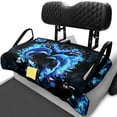 thumbnail image 1 of XYZCANDO Blue Dolphin Floral Golf Cart Seat Cover | 4 Storage Pockets Non-slip Washable | Fits 2-Seat EZGO Club Car Yamaha, 1 of 8