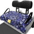 thumbnail image 1 of XYZCANDO Blue Mandala 2 Passenger Golf Cart Seat Cover | Terry Cloth Non-Slip With 4 Pockets, Washable Universal Protector, 1 of 8