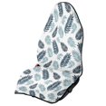 thumbnail image 1 of XYZCANDO Blue Tropical Leaf Print Car Seat Towel Cover - Waterproof Sweatproof Protector - Universal Fit for Cars, SUVs, Trucks - Moisture-Wicking & Stain Resistant, 1 of 9