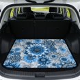 thumbnail image 1 of XYZCANDO Boho Floral Washable Cargo Mat 29" x 39", Waterproof All-Weather Trunk Protection with Non-Slip Backing, Easy-Clean Stitched Edge Mat for SUVs, Sedans and Trucks, 1 of 7