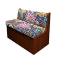 thumbnail image 1 of XYZCANDO Boho Flower RV Dinette Cushion Covers Stretchable Couch Cover 2 Cushion Sofa Universal Furniture Covers Comfortable Sofa Covers Washable Slip Covers for Loveseat Easy to Install Blue, 1 of 7