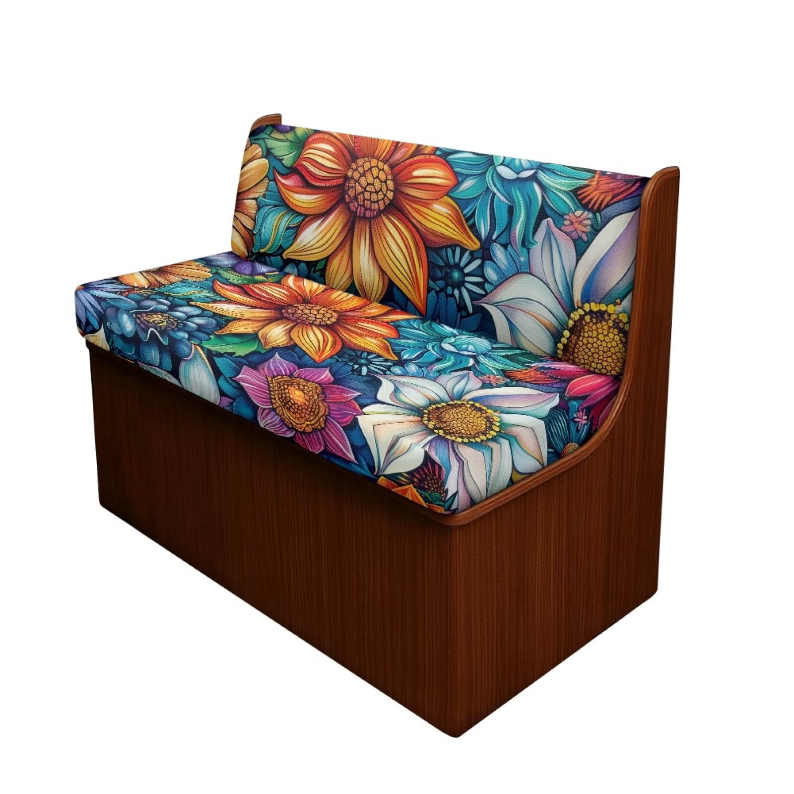 XYZCANDO Boho Flower RV Dinette Cushions Comfortable Couch Cushion Covers Universal Camper Accessories Stretchable Furniture Covers for Sofa and Loveseat Sofa Slipcovers for RV Camper Car Bench Blue