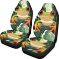 thumbnail image 1 of XYZCANDO Breathable 2 Pack Front Car Seat Covers with Tree Frog Print - Durable Non-Slip All Season Auto Interior Decor, 1 of 10