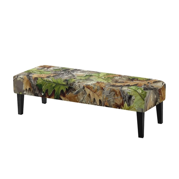 XYZCANDO Breathable Dining Bench Covers for Living Room Bedroom, Polyester Spandex Machine Washable Bench Slipcovers with Stretch