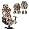 thumbnail image 1 of XYZCANDO Brown Camouflage Gaming Chair Slipcover Set 4 Pieces Anti-Scratch Gaming Chair Protective Cover with Zipper Stretch Fabric Protector for Large and Tall Reclining Gaming Chairs, 1 of 7