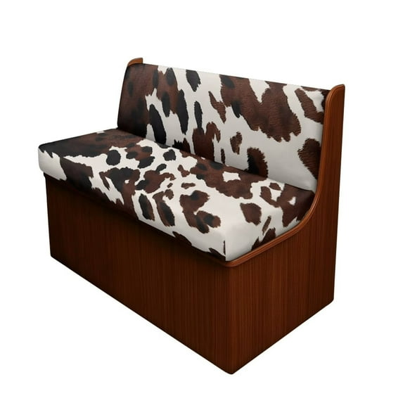 XYZCANDO Brown Cow Print RV Dinette Cushion Covers Camper Decor Stretchable Slip Covers for Loveseat Universal Bench Cushion Washable Sofa Covers for 2 Cushion Couch Camper Must Haves Brown