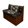 thumbnail image 1 of XYZCANDO Butterfly Floral RV Dinette Cushion Covers Comfortable Couch Cover 2 Cushion Sofa Universal RV Accessories Stretchable RV Dinette Cushions for Women Slip Covers for Loveseat Black, 1 of 7