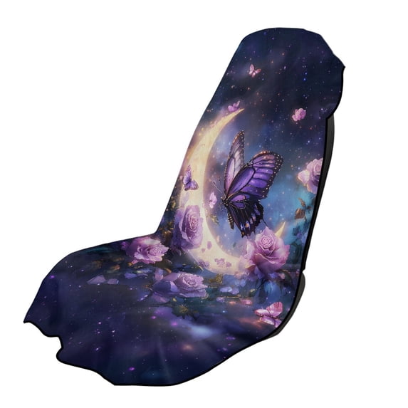 XYZCANDO Butterfly Moon Car Seat Towel Covers Sweatproof for Outdoor Beach Running, Washable Non-Slip Car Cushion Seat Covers Breathable