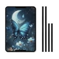 thumbnail image 1 of XYZCANDO Butterfly Moon RV Door Window Shade Flower Camper Blinds for Travel Trailers RV Accessories Foldable RV Curtains for Inside RV Door Window RV Shades Fits for RV Interior Door Window Blue, 1 of 7