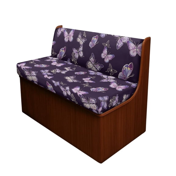XYZCANDO Butterfly Pattern Camper Cushion Covers Easy to Install, Suitable for RV Loveseat, RV Dinette Cushions Covers, for RV Dining Table RV Couch