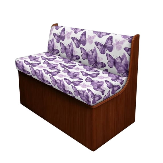 XYZCANDO Butterfly RV Dinette Cushion Covers Comfortable RV Accessories Universal RV Dinette Cushions for Women Washable Cushion Covers for Couches and Sofas Slipcovers for Loveseat White