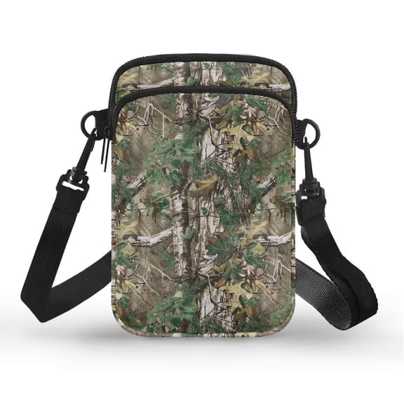 XYZCANDO Camo Hunting Pumpkin Small Crossbody Bag for Women Phone Purse with Crossbody Strap Travel Pouch Shoulder Case Western Travel Handbags Purse Lightweight Case Green