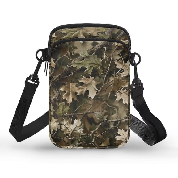 XYZCANDO Camouflage Hunting Small Crossbody Bags for Women Over Shoulder Handbag for Travel Shop Hiking Mini Messenger Bag Stylish Wallet Purse Crossbody Portable Phone Case Green