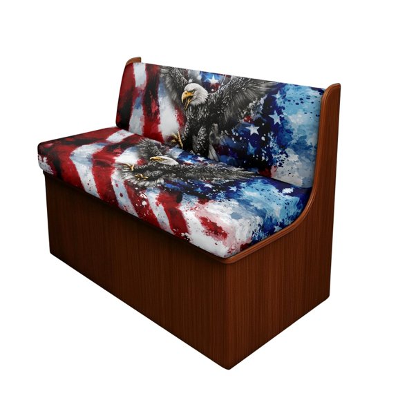 XYZCANDO Camper Cushion Covers Lightweight Polyester Fabric, Compatible with RV Home, for RV Couch Sofa, Eagle Pattern