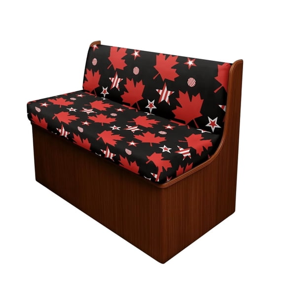 XYZCANDO Canadian Flag RV Dinette Cushion Covers Comfortable RV Accessories for Inside Loveseat Sofa Chair Cover Furniture Protector Washable Sofa Covers for 2 Cushion Couch Red