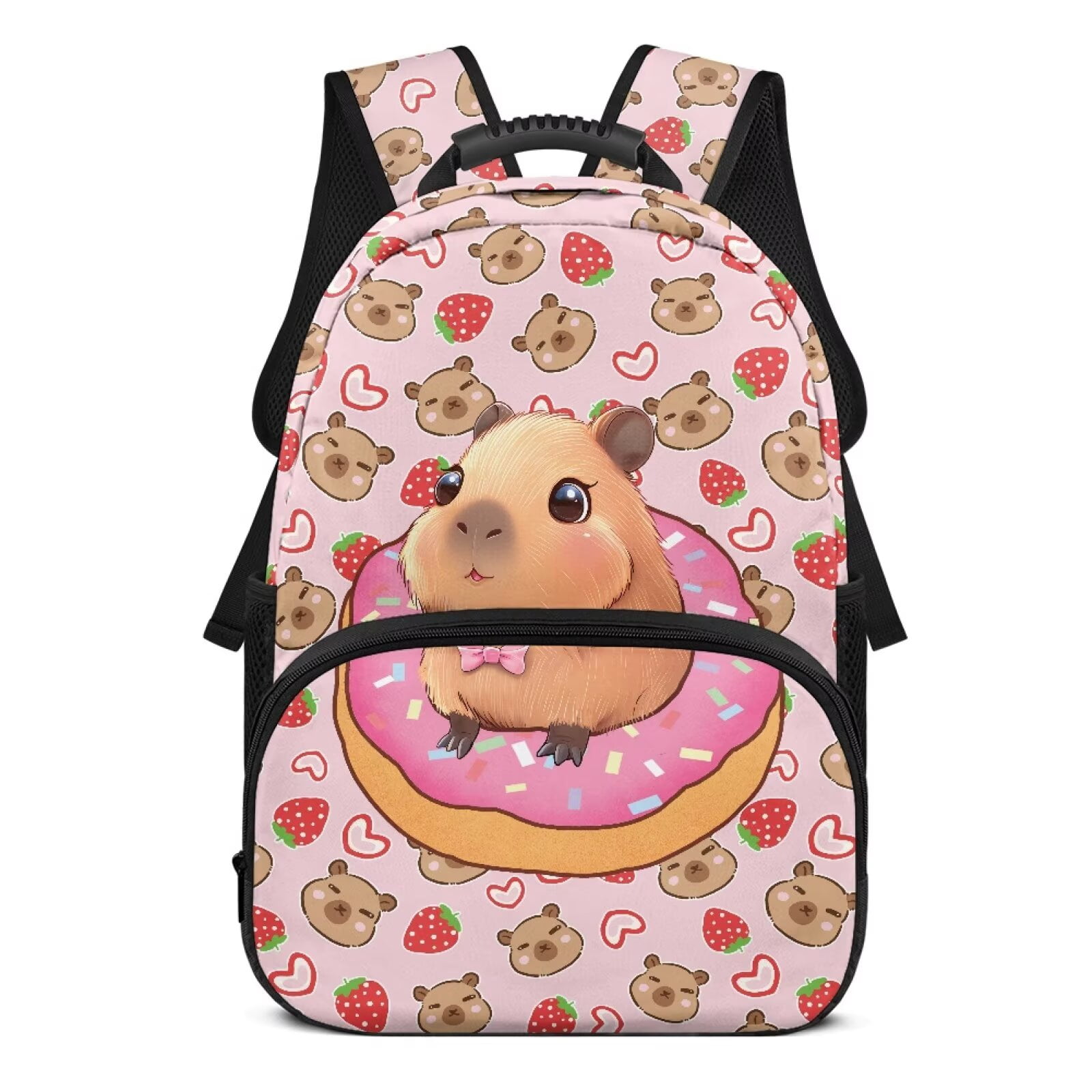 XYZCANDO Axolotl Cherry Blossom Backpack School 17 Inch Kids