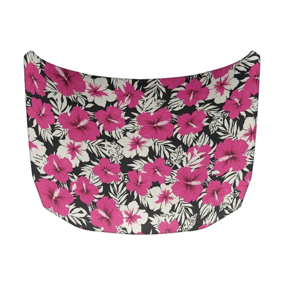 XYZCANDO Car Hood Cover Protector Hibiscus Universal Swimsuit Fabric, Protective Cars Accessories Car Hood Protectors for Sedans Truck SUV