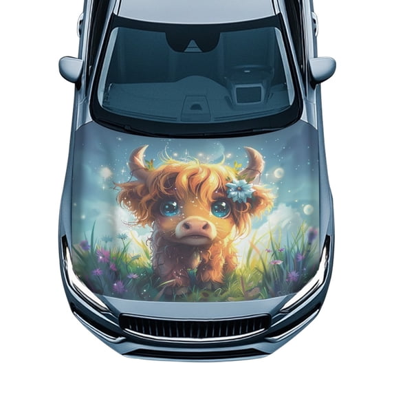 XYZCANDO Car Hood Cover for Trucks SUV Pickup, Weatherproof Car Hood Decoration, UV Resistance Elastic Car Hood Cover Protector