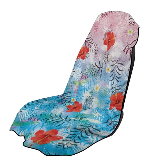 XYZCANDO Car Seat Cover Towel Floral Print Car Seat Protector Towel for Gym Outdoor Beach, Machine Washable Fashionable Automotive Front Seat Protector