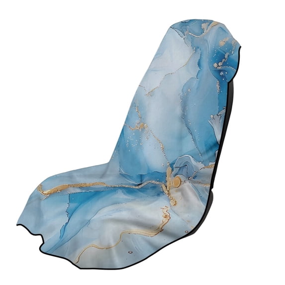 XYZCANDO Car Seat Cover Towel Non-Slip Car Seat Towel Cover for Gym Travel Running, Towel Car Seat Cover Soft, Marble Design