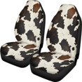 thumbnail image 1 of XYZCANDO Car Seat Covers Cow Print Pattern 2pcs Car Front Seat Covers Removable SUV Truck Sedan Washable Anti-Slip Car Seat Cover Front Seats, 1 of 10