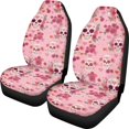 thumbnail image 1 of XYZCANDO Car Seat Covers Skull and Rose Pattern Set of 2 Front Seat Cover Non-Slip SUV Auto Truck Breathable Soft Car Front Seat Covers, 1 of 10