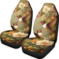 thumbnail image 1 of XYZCANDO Car Seat Covers Two Birds 2 Pack Front Seat Cover Waterproof Sedan Van SUV Washable Anti-Scratch Car Front Seat Covers, 1 of 10