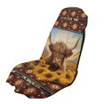 thumbnail image 1 of XYZCANDO Car Seat Towel Cover Highland Cow in Sunflower Field Print Seat Cover for Outdoor Sport Gym Workout, Sweatproof Stain Repellent Car Seat Cover Towel for Cars SUV, 1 of 11
