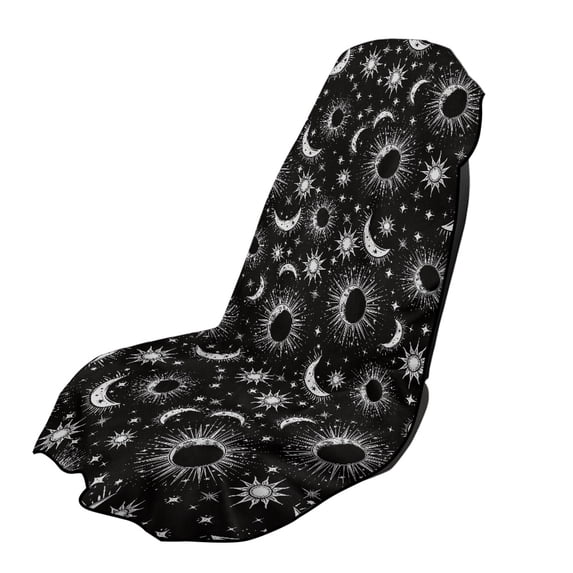 XYZCANDO Car Seat Towel Cover Stars Pattern Seat Cover for Swimming Beach, Sweatproof Breathable Automotive Front Seat Protector for SUVs Cars