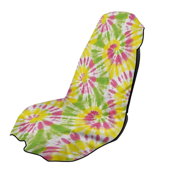 XYZCANDO Car Seat Towel Cover Sweatproof Terry Cloth Seat Cover for Beach Gym, Towel Car Seat Cover Non-Slip, Tie Dye Pattern