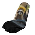 thumbnail image 1 of XYZCANDO Car Seat Towel Cover with Fun Raccoon Driving, Car Seat Protector for Outdoor Trips and Everyday Automotive Use, 1 of 8