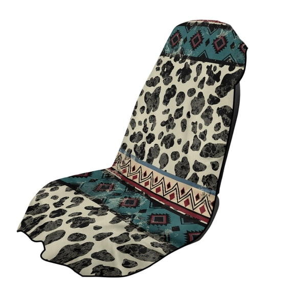 XYZCANDO Car Seat Towel Cover with Leopard Geometric Pattern, Car Seat Protector for Post Workout and Beach Trips