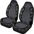 thumbnail image 1 of XYZCANDO Car Seats Protector 2 pcs Auto Front Seat Covers Car Seat Covers Washable Soft SUV Sedan, Sugar Skulls Mexican, 1 of 10