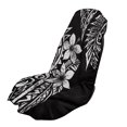 thumbnail image 1 of XYZCANDO Car Towel Cushion Cover Washable Car Seat Towel Cover for Hiking Swimming, Towel Car Seat Cover Lightweight, Black Flowers, 1 of 11