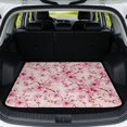 thumbnail image 1 of XYZCANDO Cherry Blossom Car Cargo Mat 29" x 39", Washable All-Weather Trunk Protector with Non-Slip Backing, Durable Stitched Edge Liner for SUVs, Sedans and Trucks, 1 of 7