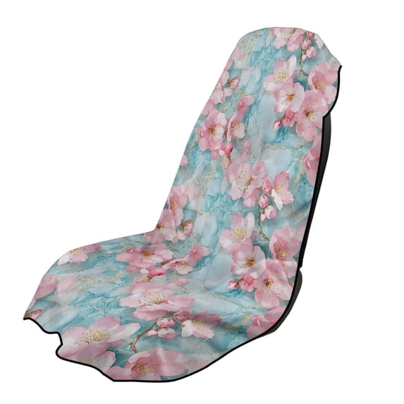XYZCANDO Cherry Blossom Car Seat Cover Towel Easy Install for Outdoor Running Beach, Non-Slip Breathable Car Cushion Seat Covers Non Slip